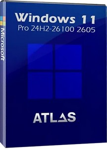 Windows 11 Pro 24H2 (v.26100.2605) with AtlasOS (Игровая сборка )