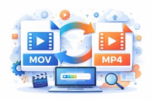 Как изменить формат видео с mov на mp4